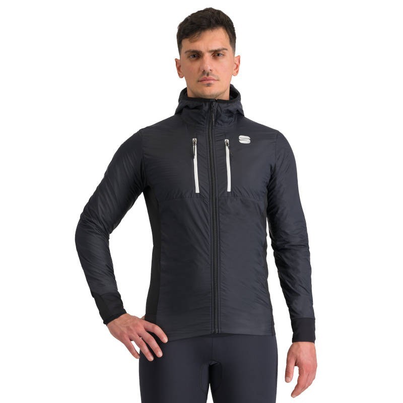 зимняя спортивная куртка Sportful Cardio Wind Jacket 2024 чёрная зимняя спортивная куртка Sportful Cardio Wind Jacket 2024 чёрная